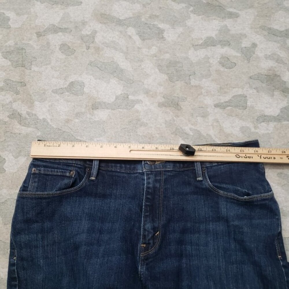 Levi s 515 Jeans Womens 14 Blue Bootcut Denim Dark Wash - Picture 7 of 12